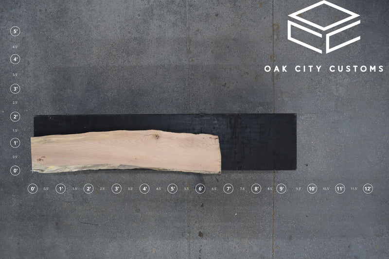 Red Oak Slab #E103 78" x 13"-16" x 1.7"
