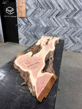 Cedar Slab #E447 74" x 14" - 19" x 1.7"
