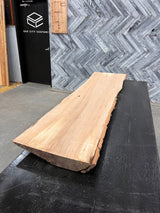 Red Oak Live Edge Wood Slab #E349 63" x 14" - 15" x 2.3"