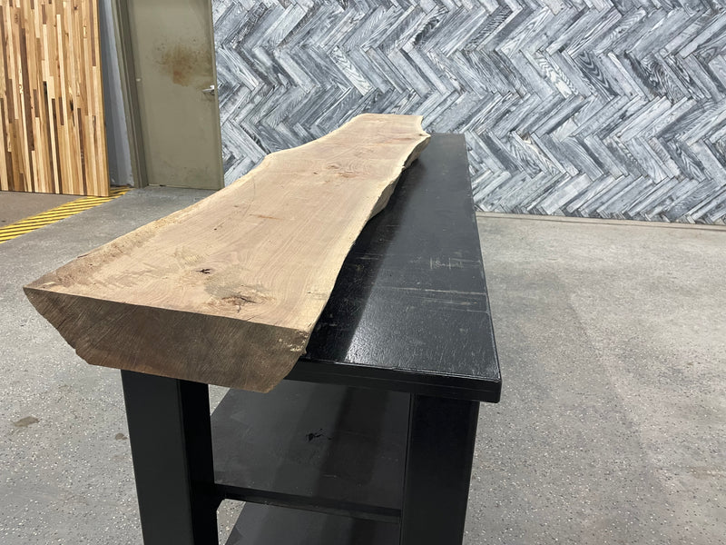 Walnut Slab #E241 114" x 14"-17" x 3.7"