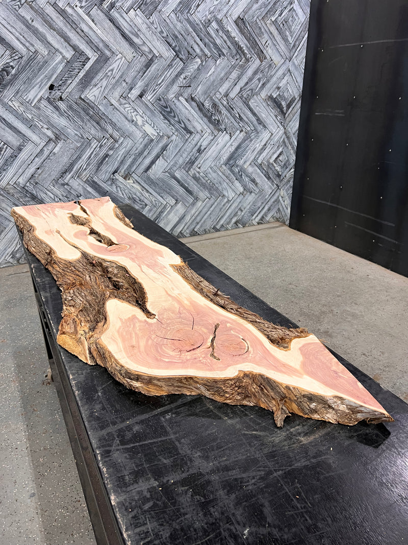 Cedar Slab #E447 74" x 14" - 19" x 1.7"