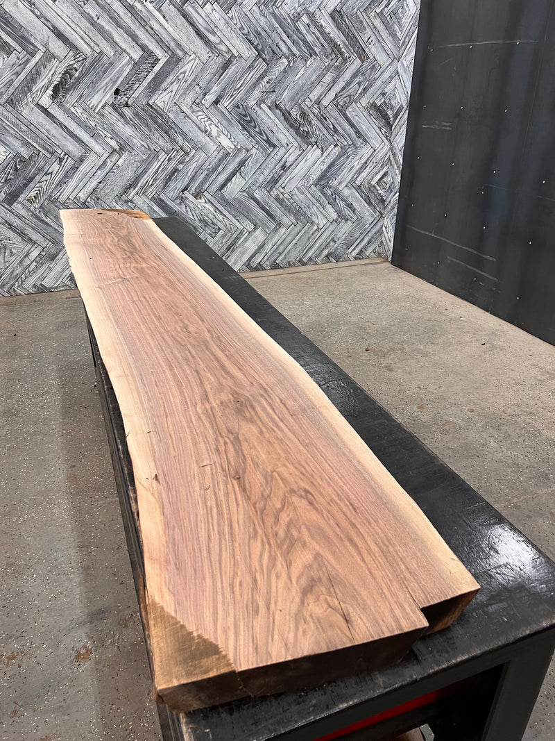 Walnut Slab #F476 111" x 16" - 17" x 2.4"