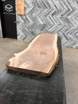 Walnut Live Edge Wood Slab #D433 73" x 19" - 21" x 1.9"