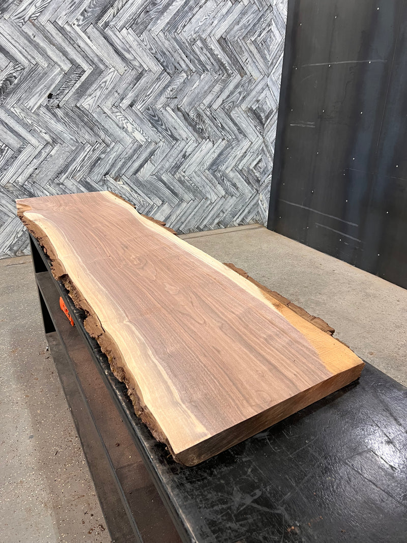 Walnut Slab #D436 82" x 20" - 22" x 1.9"